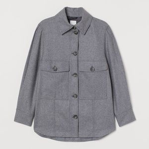 H&M x Manteco Wool Blend Shacket 🖤